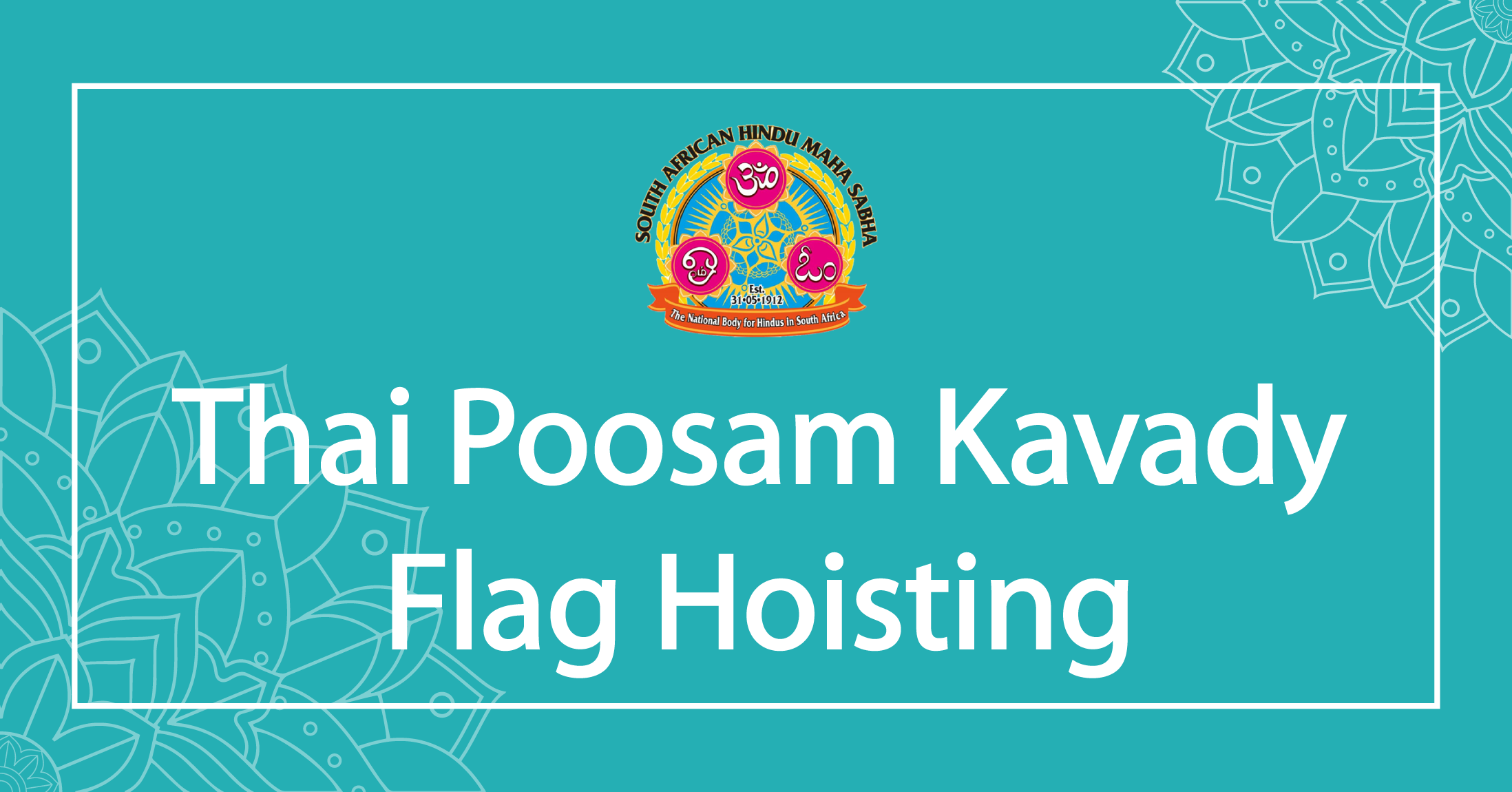 Thai Poosam Flag Hoisting